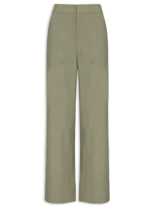 Calça Feminina Reta Básica - Marrom