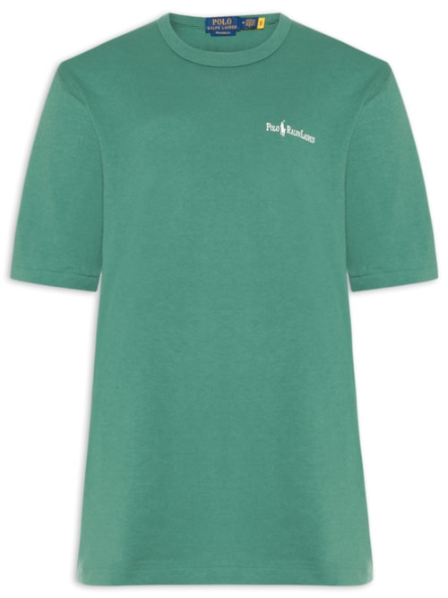 Camiseta Masculina Jersey Relaxed-fit Chest Logo - Verde Camiseta Masculina Jersey Relaxed-fit Chest Logo - Verde