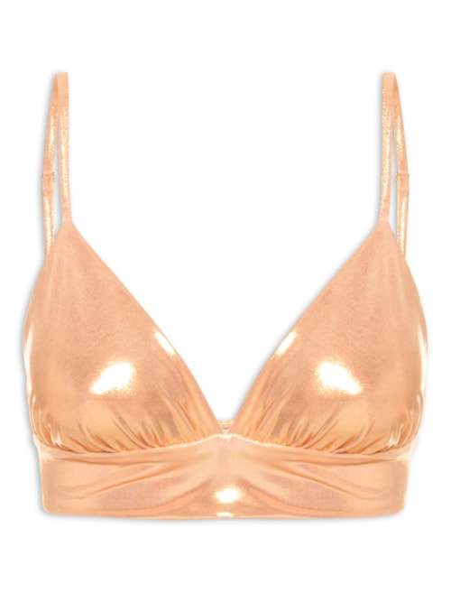Top Carnaval Metalizado - Dourado Top Carnaval Metalizado - Dourado