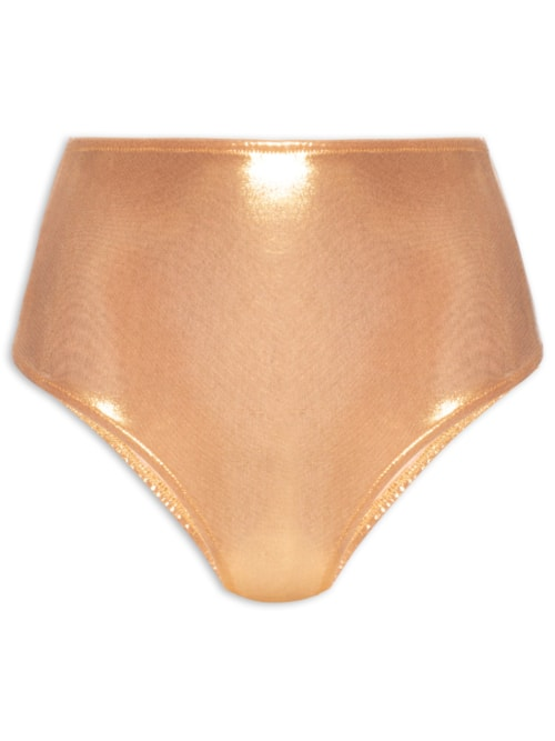 Calcinha Hot Pants Carnaval Metalizada - Dourado