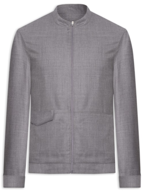 Jaqueta Masculina Portinhola - Cinza Jaqueta Masculina Portinhola - Cinza