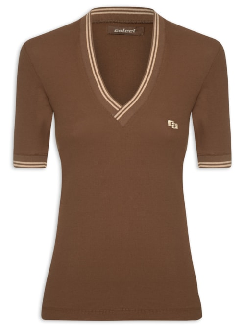 Blusa Feminina Canelada - Marrom