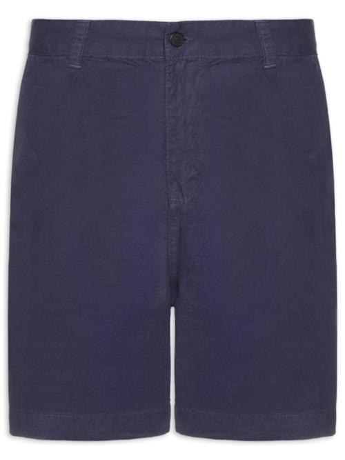 Bermuda Masculina Alfaiataria Cotton E- Basics - Azul