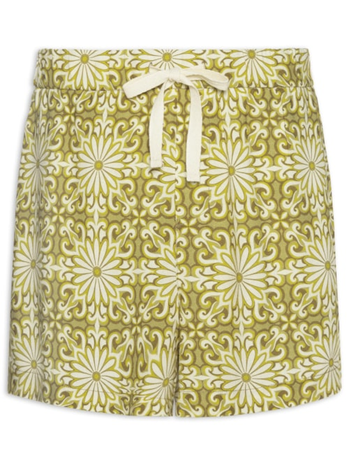 Short Masculino PJ Garden Tile - Amarelo
