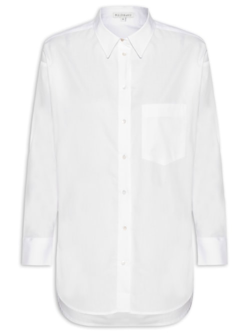Camisa Feminina Emanuele - Branco Camisa Feminina Emanuele - Branco