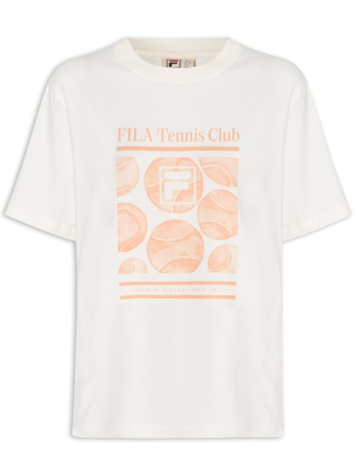 Camiseta Feminina Oversized Letter - Branco Camiseta Feminina Oversized Letter - Branco