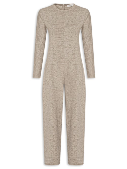 Macacão Feminino Jumpsuit Tricot Lila - Cinza Macacão Feminino Jumpsuit Tricot Lila - Cinza