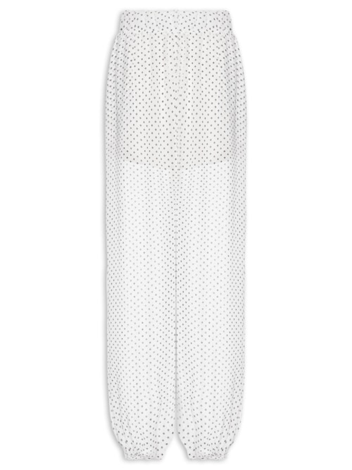 Calça Feminina Balloon Cintura Alta - Off White