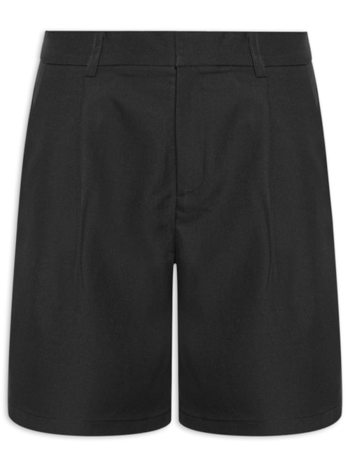 Short Feminino Alfaiataria - Preto