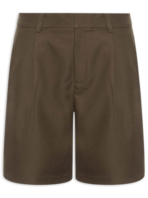 Short Feminino Alfaiataria - Marrom