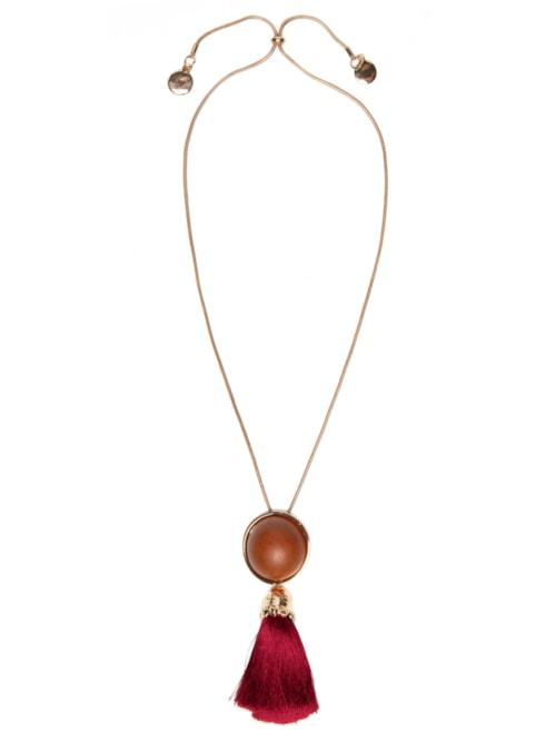 Colar Feminino Alongado Com Tassel - Dourado Colar Feminino Alongado Com Tassel - Dourado