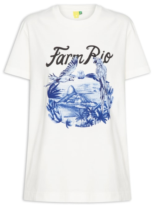 Camiseta Feminina Fit Portal Araras - Branco Camiseta Feminina Fit Portal Araras - Branco