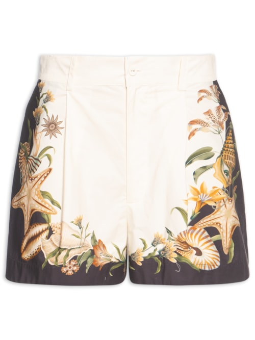 Short Feminino Concha Surreal - Branco