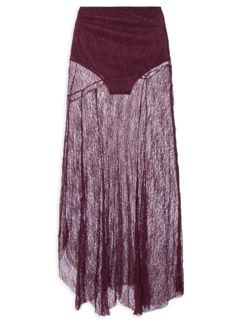 Saia Pontas Rendinha - Roxo Saia Pontas Rendinha - Roxo