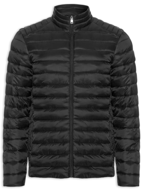 Jaqueta Masculina Puffer Básica - Preto Jaqueta Masculina Puffer Básica - Preto