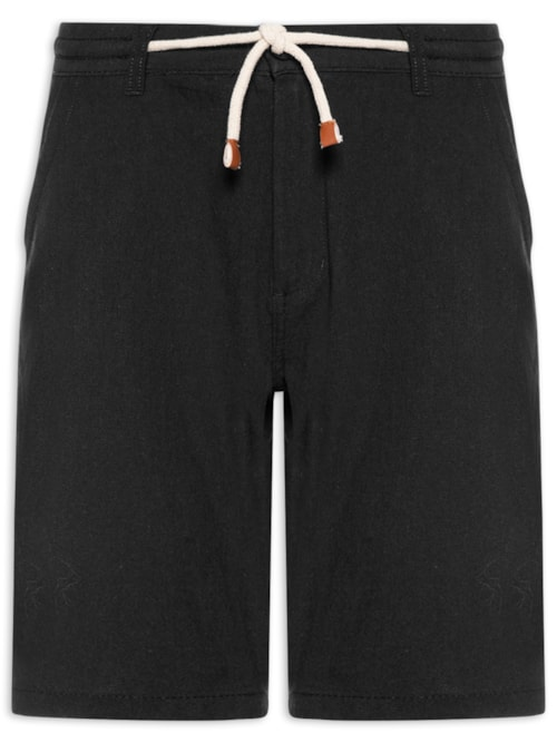 Bermuda Masculina Algodão Ocean - Preto