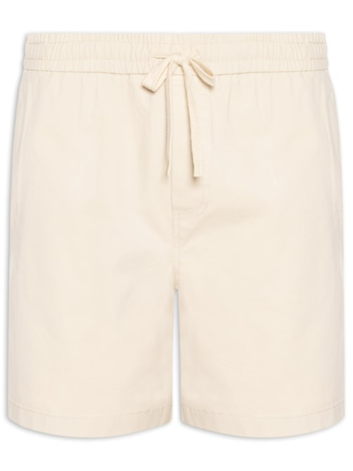 Bermuda Masculina Cós Elástico - Bege