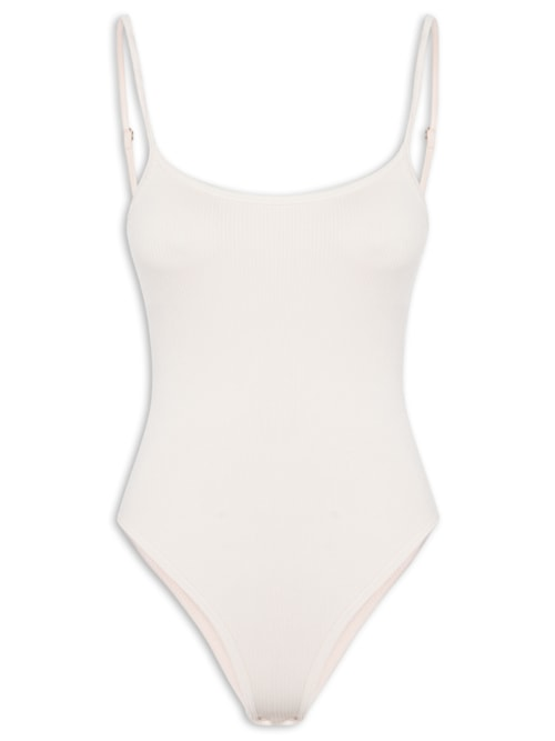 Body Feminino Comfy Alcinha - Bege