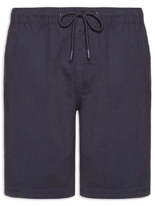 Bermuda Masculina Sarja Cós Elástico - Azul