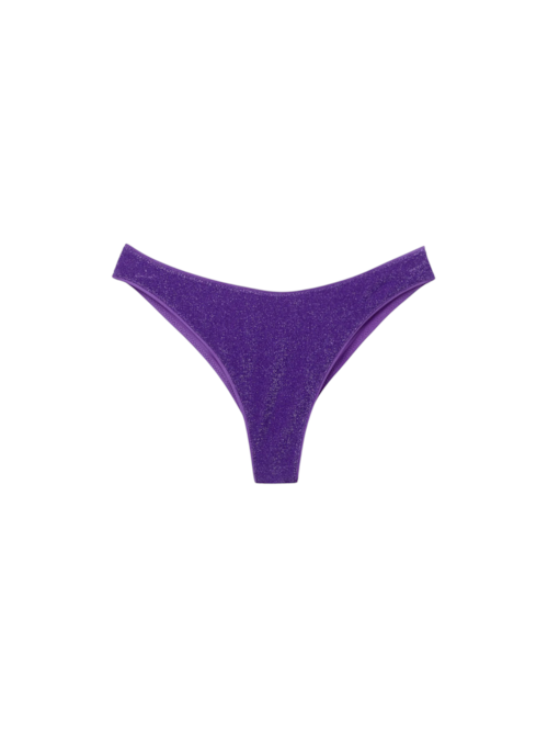 Calcinha De Biquíni Brasileira Metallic Glow - Roxo Calcinha De Biquíni Brasileira Metallic Glow - Roxo
