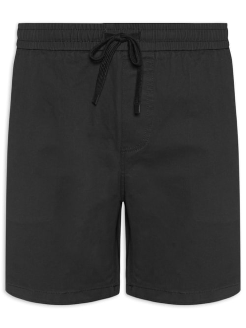 Bermuda Masculina Cós Elástico - Preto