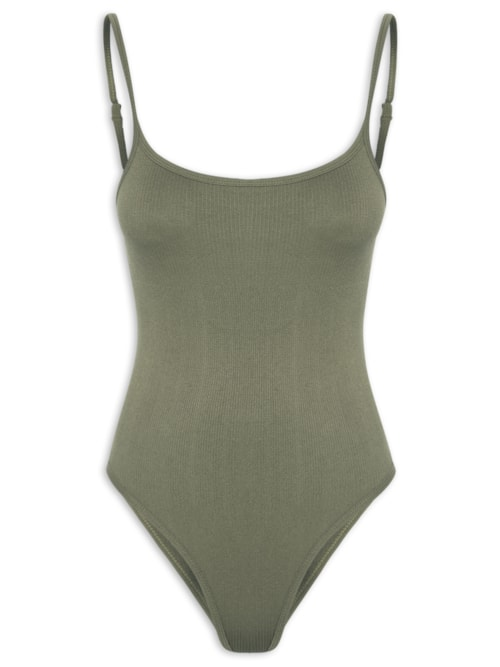 Body Feminino Comfy Alcinha - Verde Body Feminino Comfy Alcinha - Verde