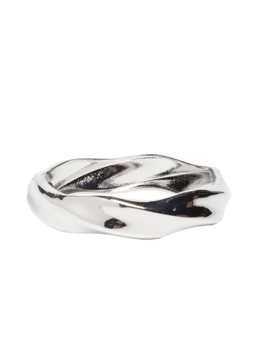 Bracelete Feminino Redondo Torcido - Prateado Bracelete Feminino Redondo Torcido - Prateado