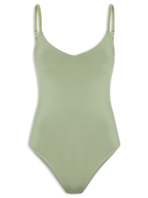 Body Feminino Alças Finas Reguláveis - Verde Body Feminino Alças Finas Reguláveis - Verde