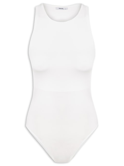 Body Feminino Básico Decote Em U - Off White Body Feminino Básico Decote Em U - Off White