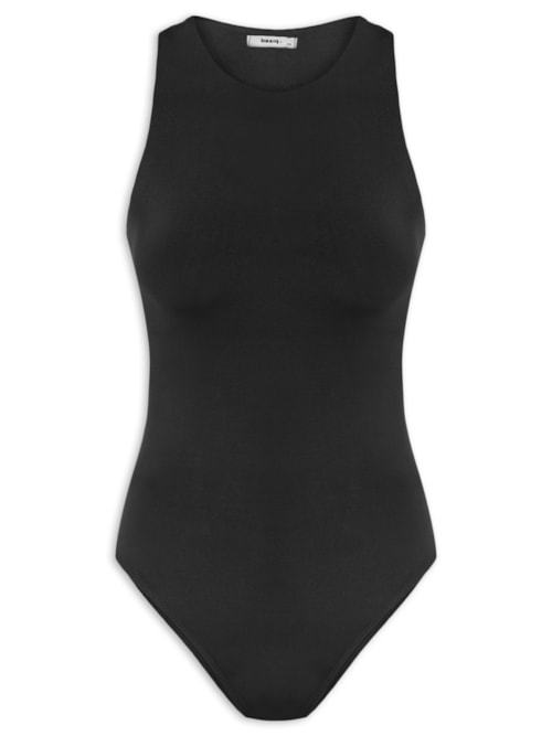 Body Feminino Básico Decote Em U - Preto Body Feminino Básico Decote Em U - Preto