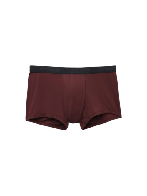 Cueca Boxer Em Microfibra Com Logótipo - Bordô Cueca Boxer Em Microfibra Com Logótipo - Bordô