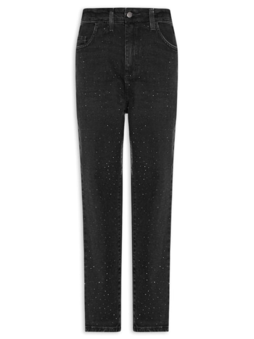 Calça Feminina Mom Jeans - Preto Calça Feminina Mom Jeans - Preto