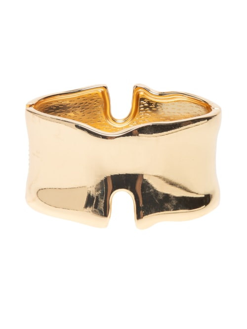 Bracelete Feminino Maxi Orgânico - Dourado