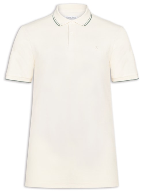 Polo Masculina Austin Com Friso - Branco Polo Masculina Austin Com Friso - Branco