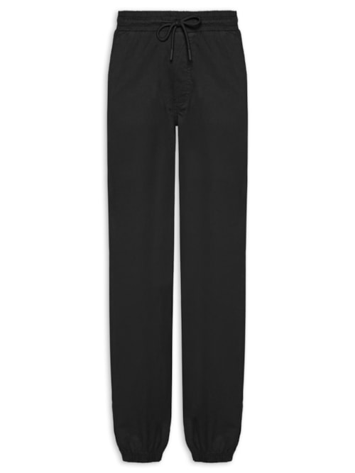Calça Masculina Troy Cuffed Jogger Moletom - Preto