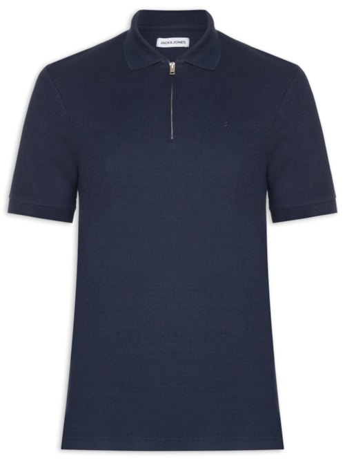 Polo Masculina Austin Half Zip - Azul