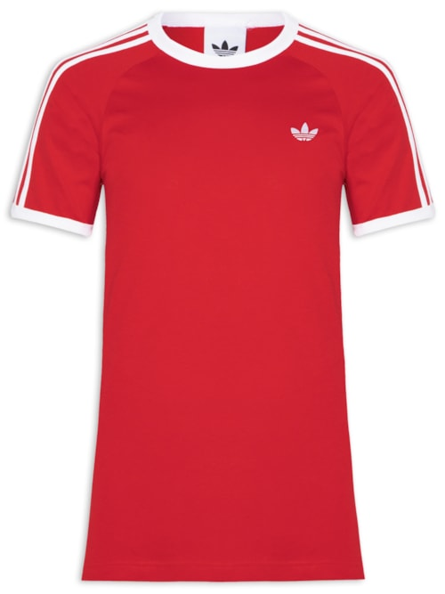 Camiseta Masculina 3 Stripes - Vermelho Camiseta Masculina 3 Stripes - Vermelho
