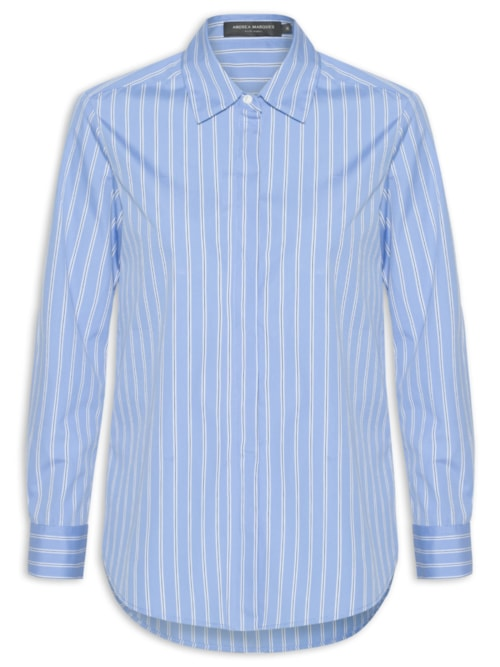 Camisa Feminina Clássica - Azul Camisa Feminina Clássica - Azul
