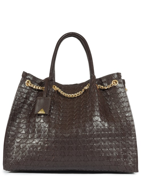 Bolsa Feminina Tote Rebecca Couro - Marrom