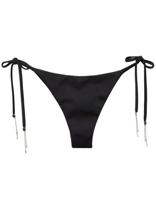 Calcinha De Biquíni Brasileira Crystal Drops - Preto Calcinha De Biquíni Brasileira Crystal Drops - Preto
