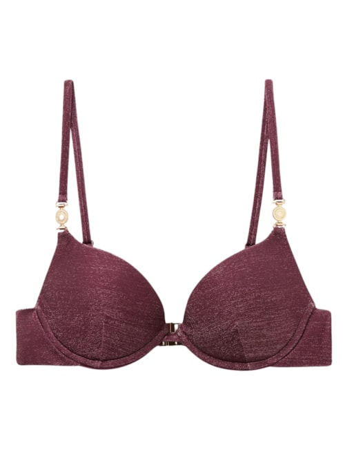 Parte De Cima De Biquíni Push-Up Golden Glow - Roxo Parte De Cima De Biquíni Push-Up Golden Glow - Roxo