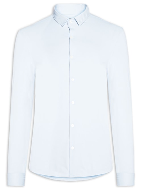 Camisa Masculina Power Poliamida Elastano Lisa - Azul Camisa Masculina Power Poliamida Elastano Lisa - Azul