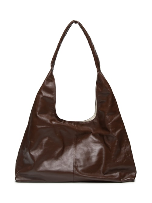Bolsa Feminina Slouchy Bag Em Couro - Marrom Bolsa Feminina Slouchy Bag Em Couro - Marrom