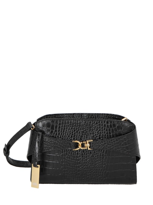 Bolsa Feminina Pequena Em Couro - Preto Bolsa Feminina Pequena Em Couro - Preto
