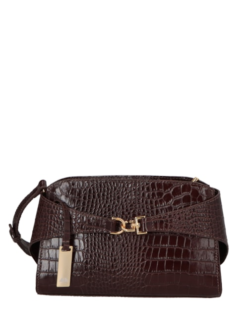 Bolsa Feminina Pequena Em Couro - Marrom Bolsa Feminina Pequena Em Couro - Marrom