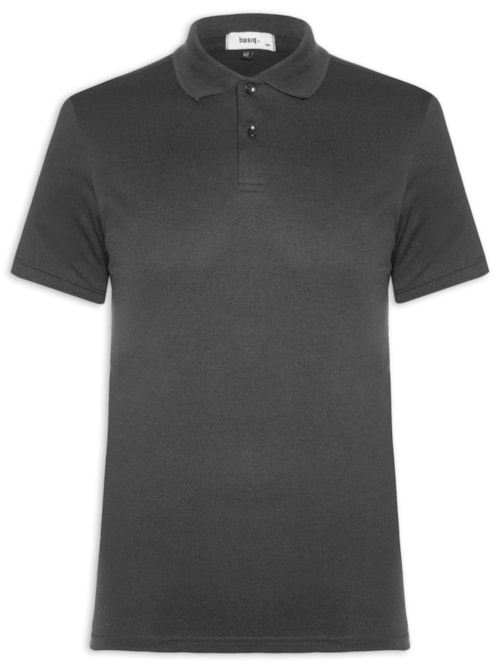 Polo Masculina Lisa Piquet - Preto Polo Masculina Lisa Piquet - Preto