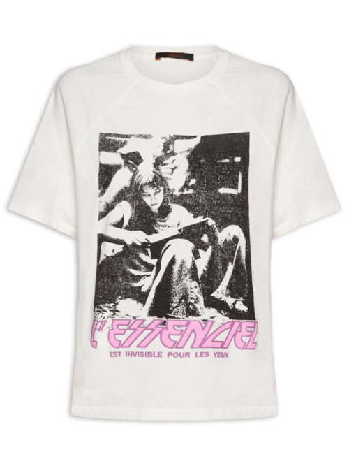 Camiseta Feminina Fun Essencial - Branco Camiseta Feminina Fun Essencial - Branco
