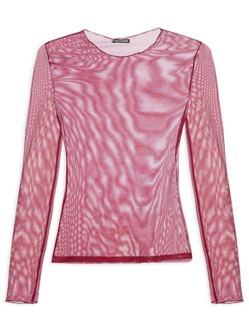 Blusa Feminina Manga Longa - Vermelho Blusa Feminina Manga Longa - Vermelho