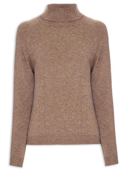 Tricot Feminino Gola Alta I26 - Marrom Tricot Feminino Gola Alta I26 - Marrom