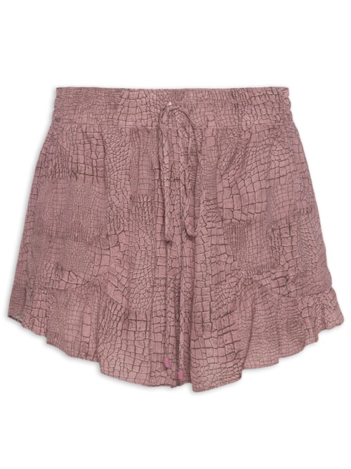 Short Feminino Asa Delta Croco - Bege